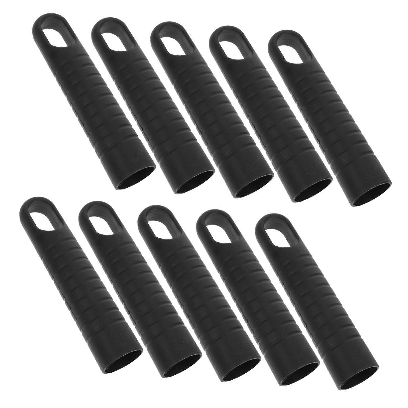 10pcs Plastic Mop Handle End Caps 25mm Replacement Tips for Broom Poles Secure Snap Fit