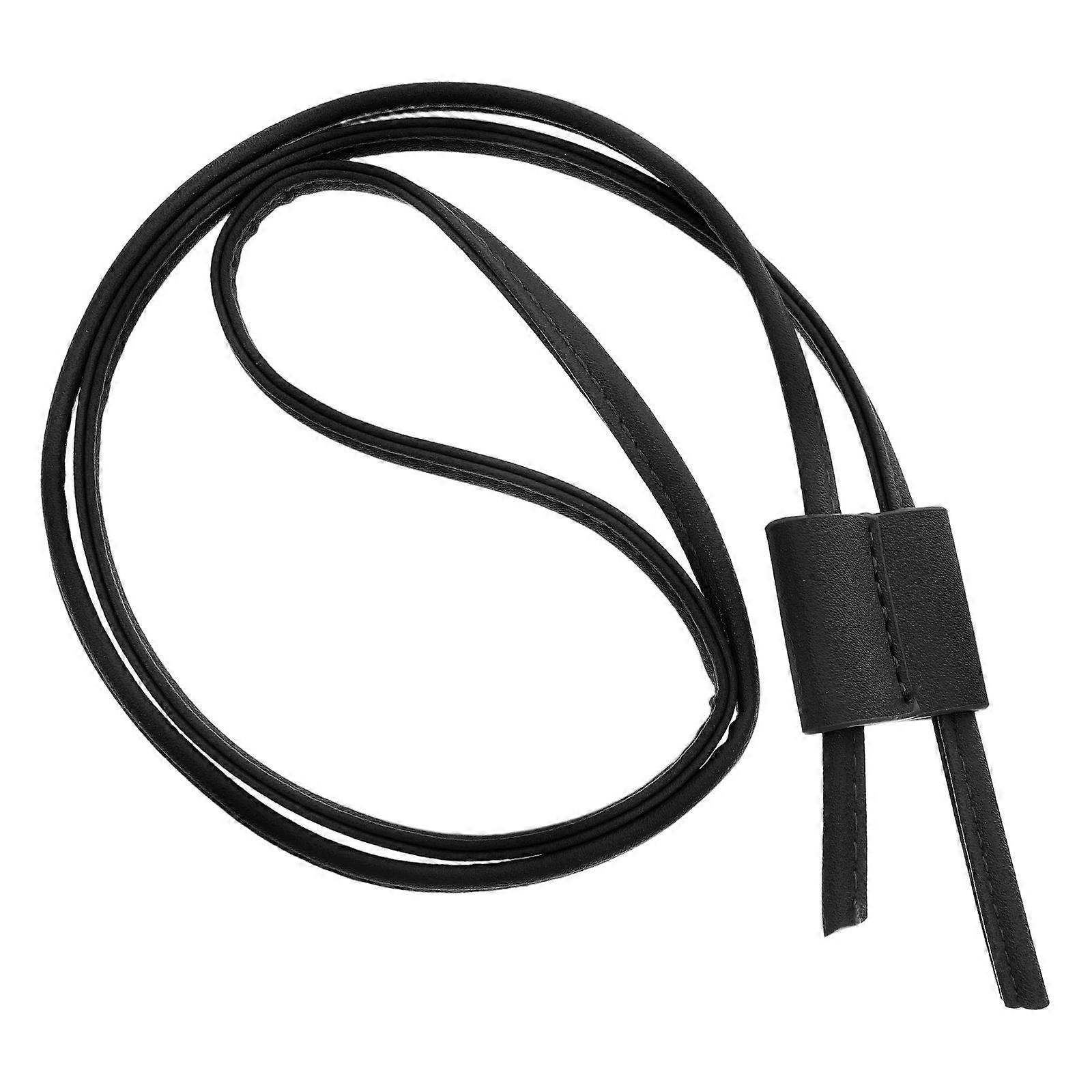 Drawstring Strap Replacement: 19.45" PU Drawstring Strap with Buckle for DIY Bucket Bag - Detachable Pull Cord Replacement - Purse Making Accessories