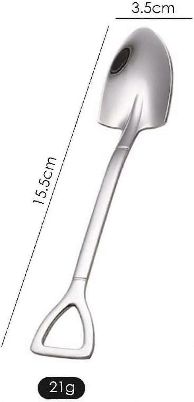 Mini Shovel Shape Spoons,Stainless Steel Tableware,Coffee Spoons, Dessert