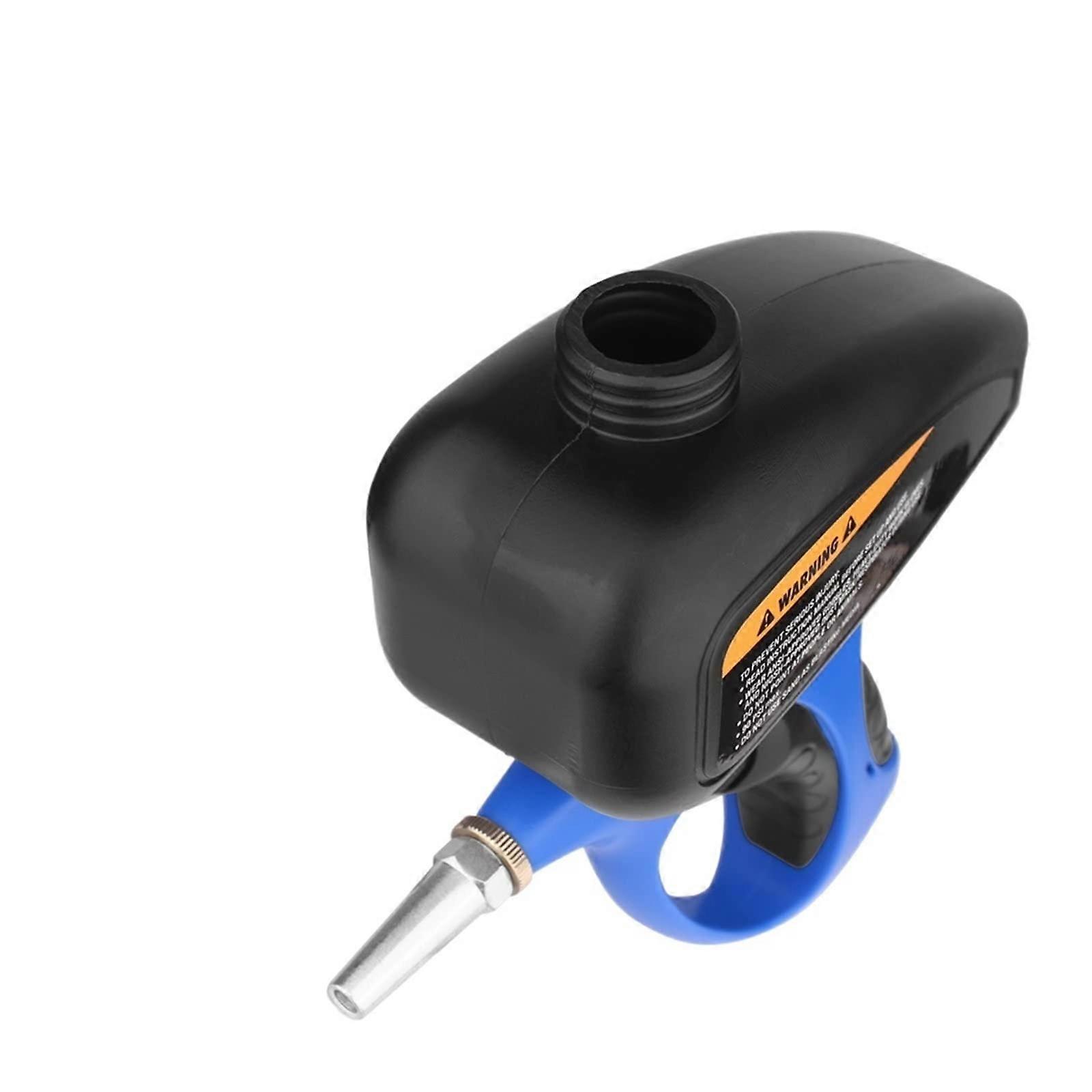 Sandblaster Handheld Gravity Feed with Adjustable Abrasive Flow for Rust Removal and DIY Projects