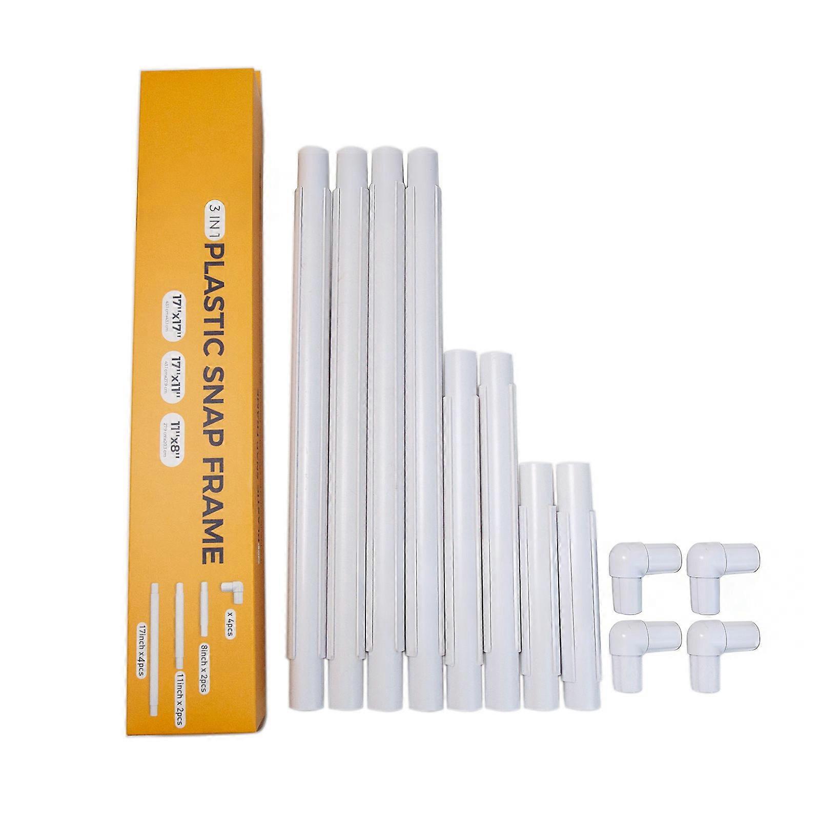 Embroidery Frame Set With PVC Pipe For Multiple Size And Easy Setups Process Multicolor