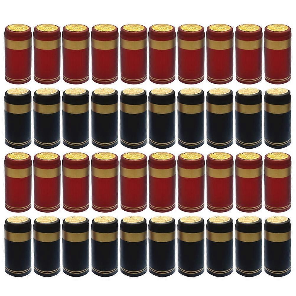 Red Heat Shrink Cap for Wine Bottles 200Pcs Plastic Capsules