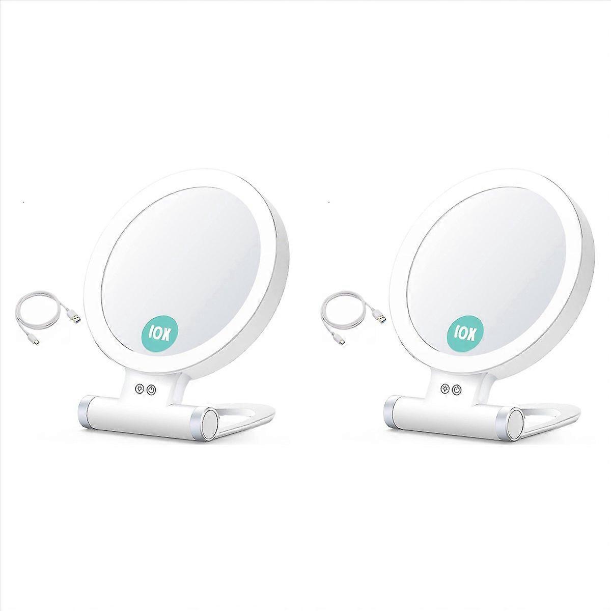 10X Magnifying Makeup Mirror with Lights and Magnification