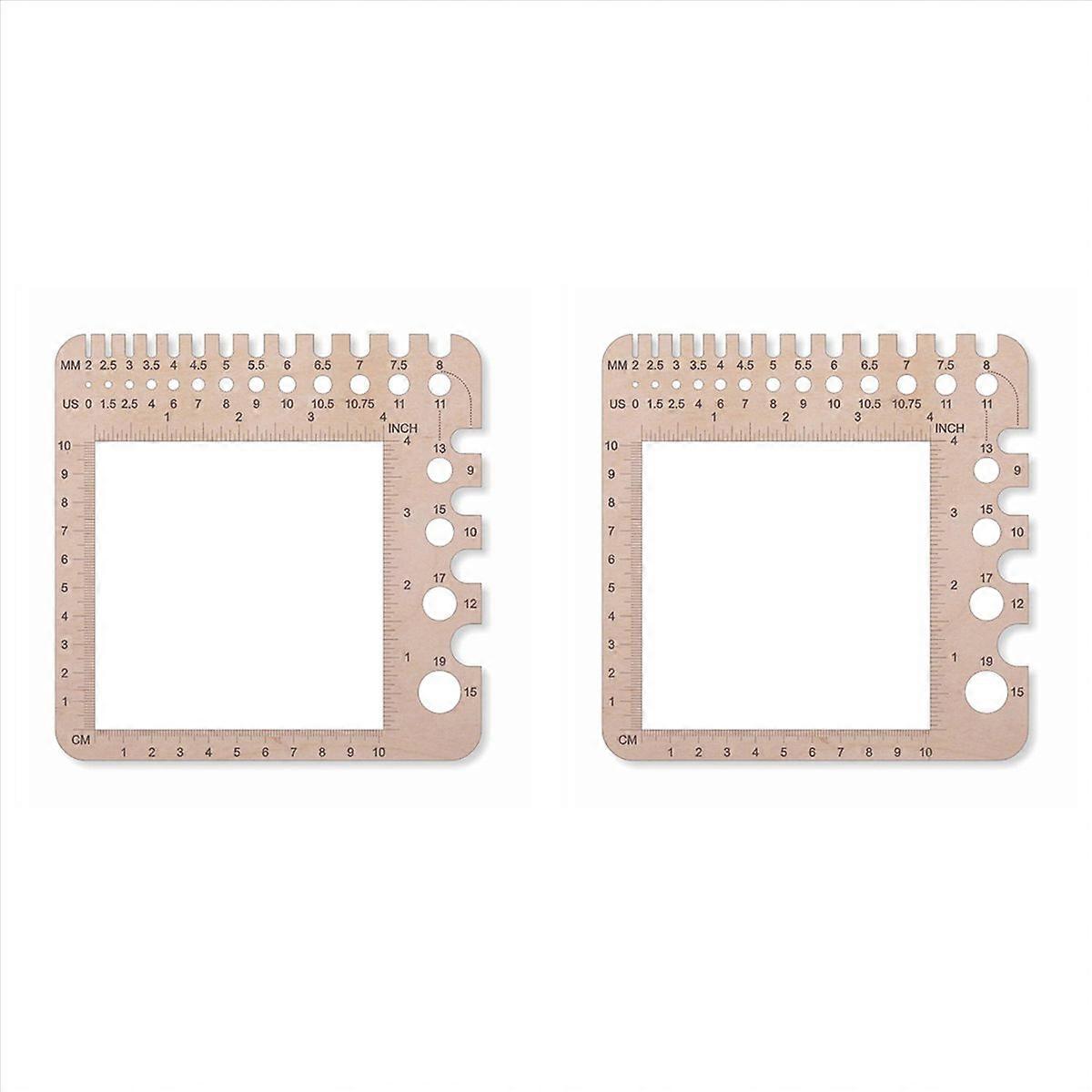 Knitting Needle Gauge Ruler Crochet Hooks Ruler A