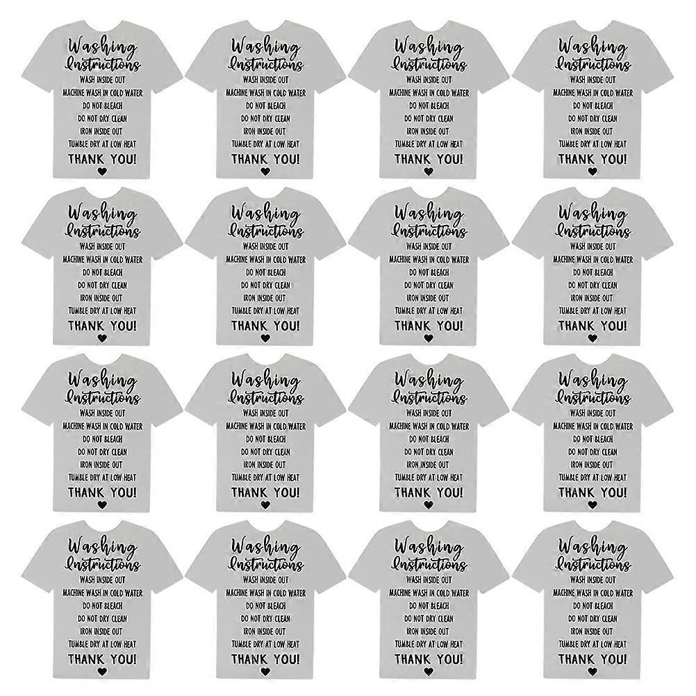 Clothes Washing Guide Card Clothing Cleaning Guide Tags for 100Pcs Multi-Use