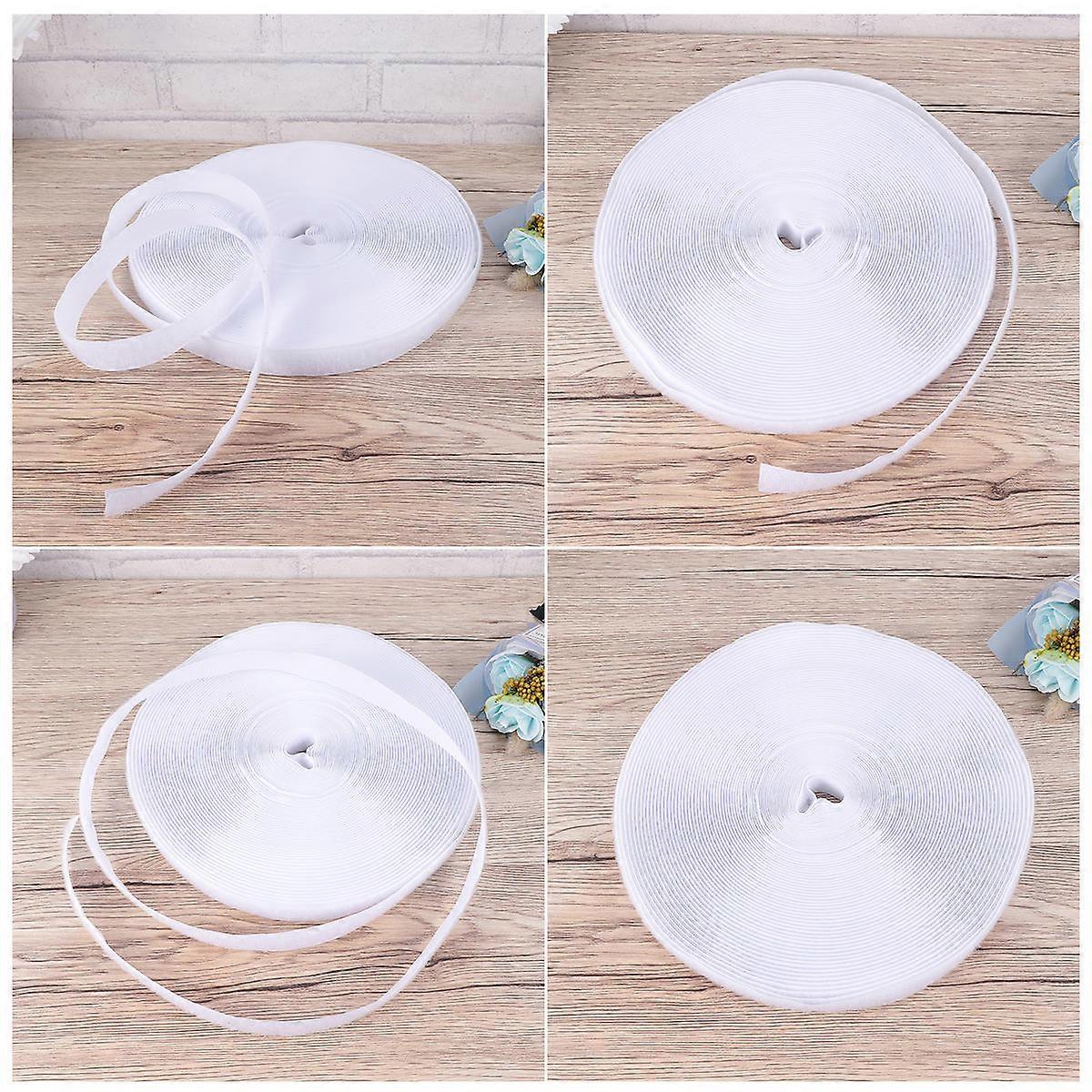 White Loop Strip Loop Roll for Stick 25M Included One Side Fastening Tape