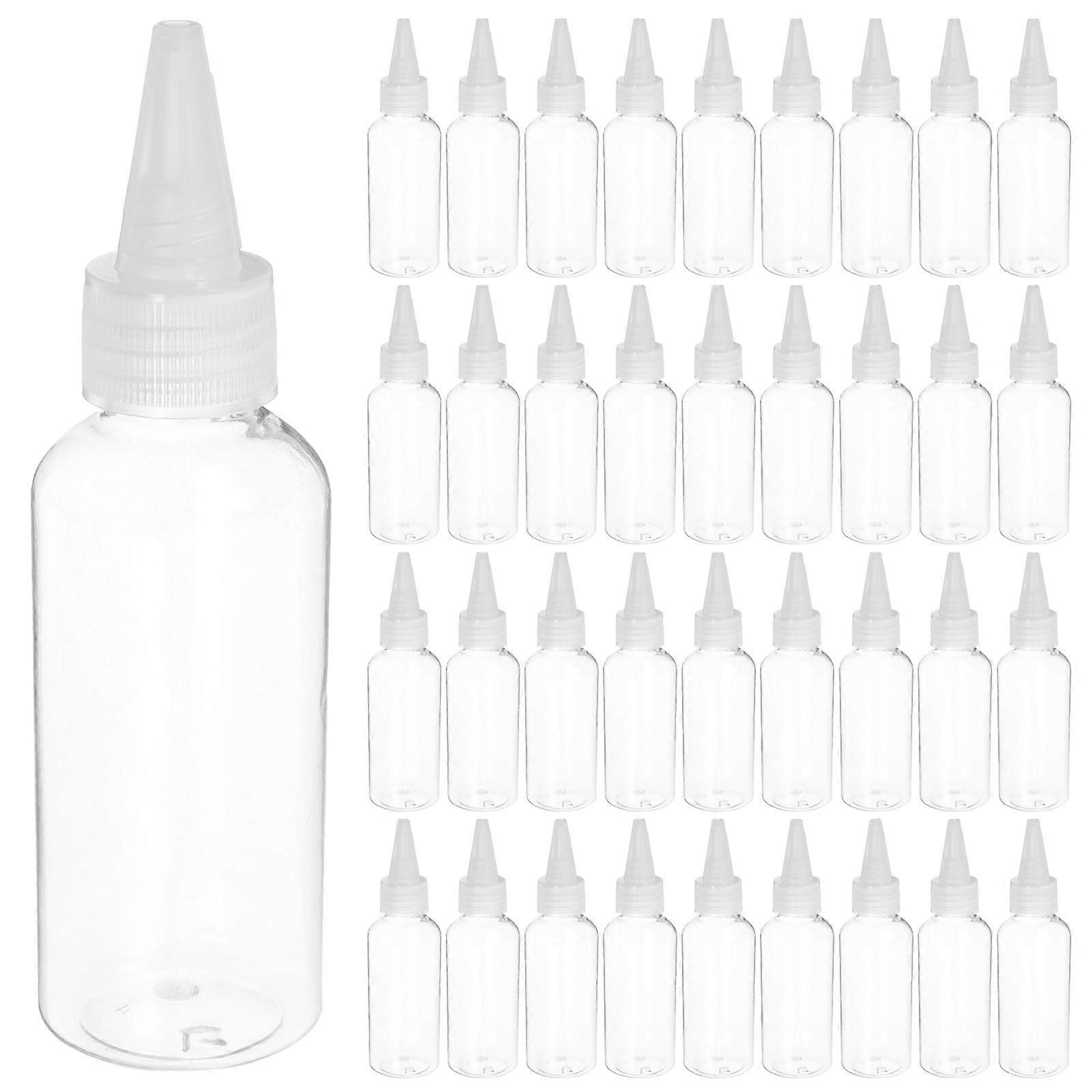 Clear Plastic Bottle Squeeze Applicator for Storage with 30Pcs Quantity