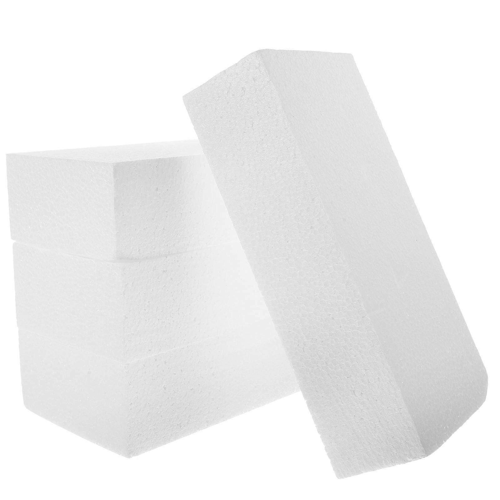 White Foam Blocks DIY Foam Blocks 4Pcs for Creative Craft Projects