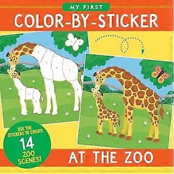 Il mio primo libro di adesivi da colorare allo zoo