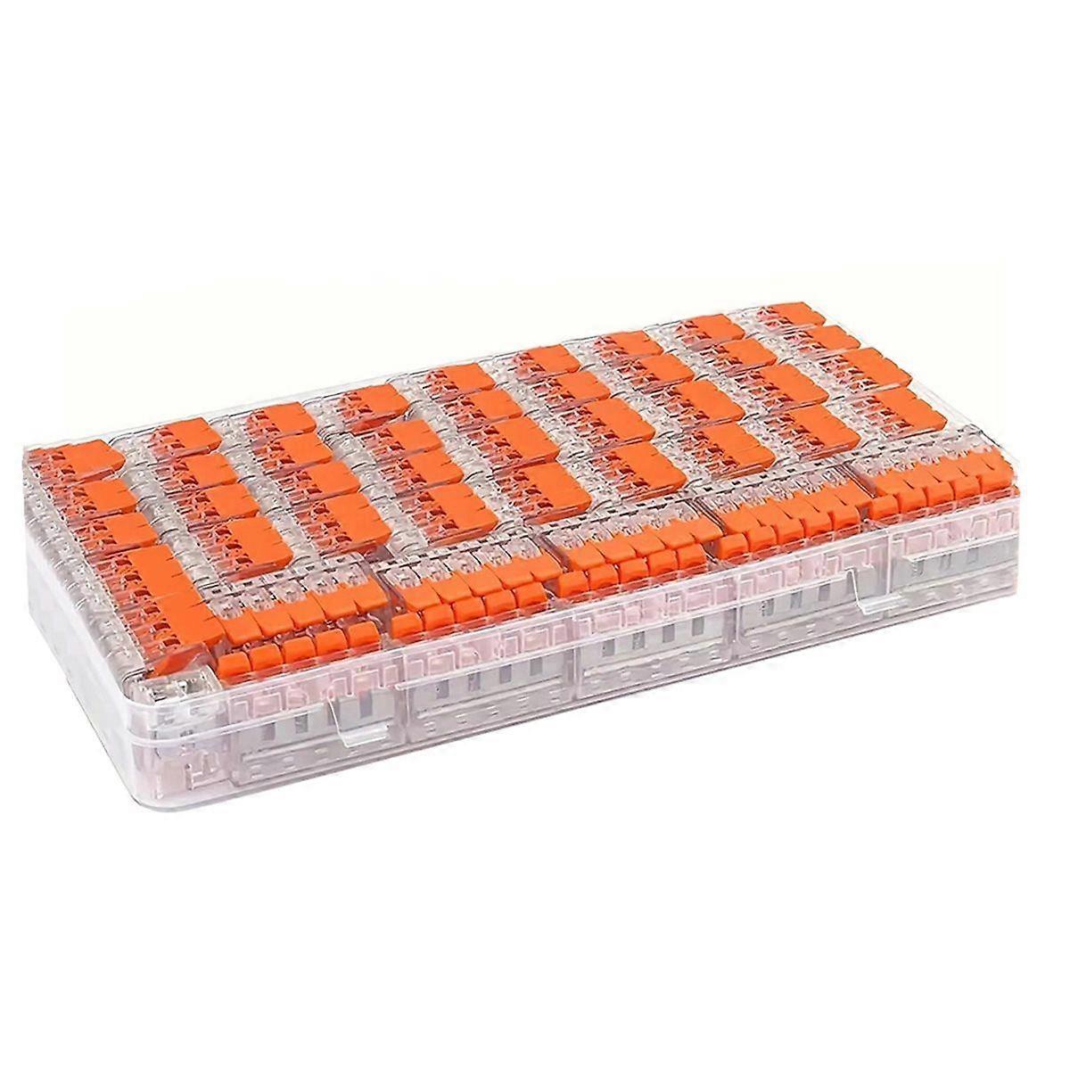 90 Pcs Wire Connector Kit - Compact Splicing Connectors for Electrical Wires Solid Stranded and Fle