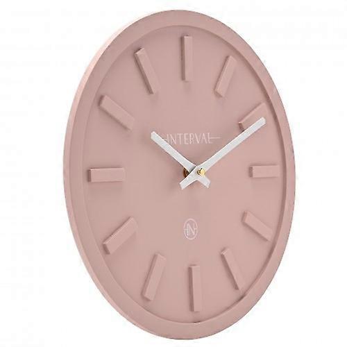Interval Minimalist Wall Clock 30cm - Pink