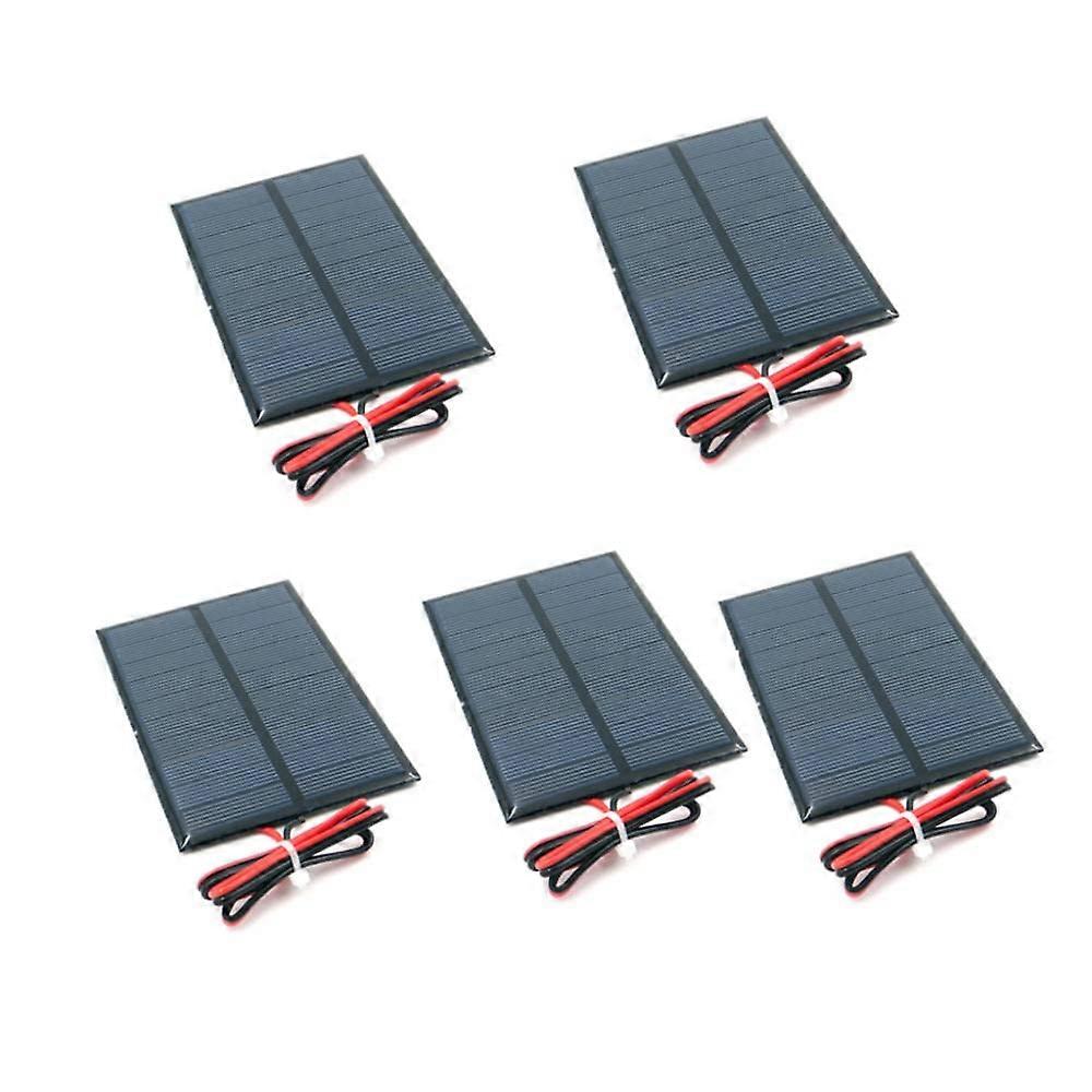 5Pcs 5V 250mA Mini Solar Panel Kit for DIY Solar Power Projects Compact Small Solar Cell Module