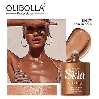 Gotas bronceadoras Glow, iluminador líquido ligero para rostro y cuerpo, sérum iluminador para un brillo bronceado, iluminador hidratante.