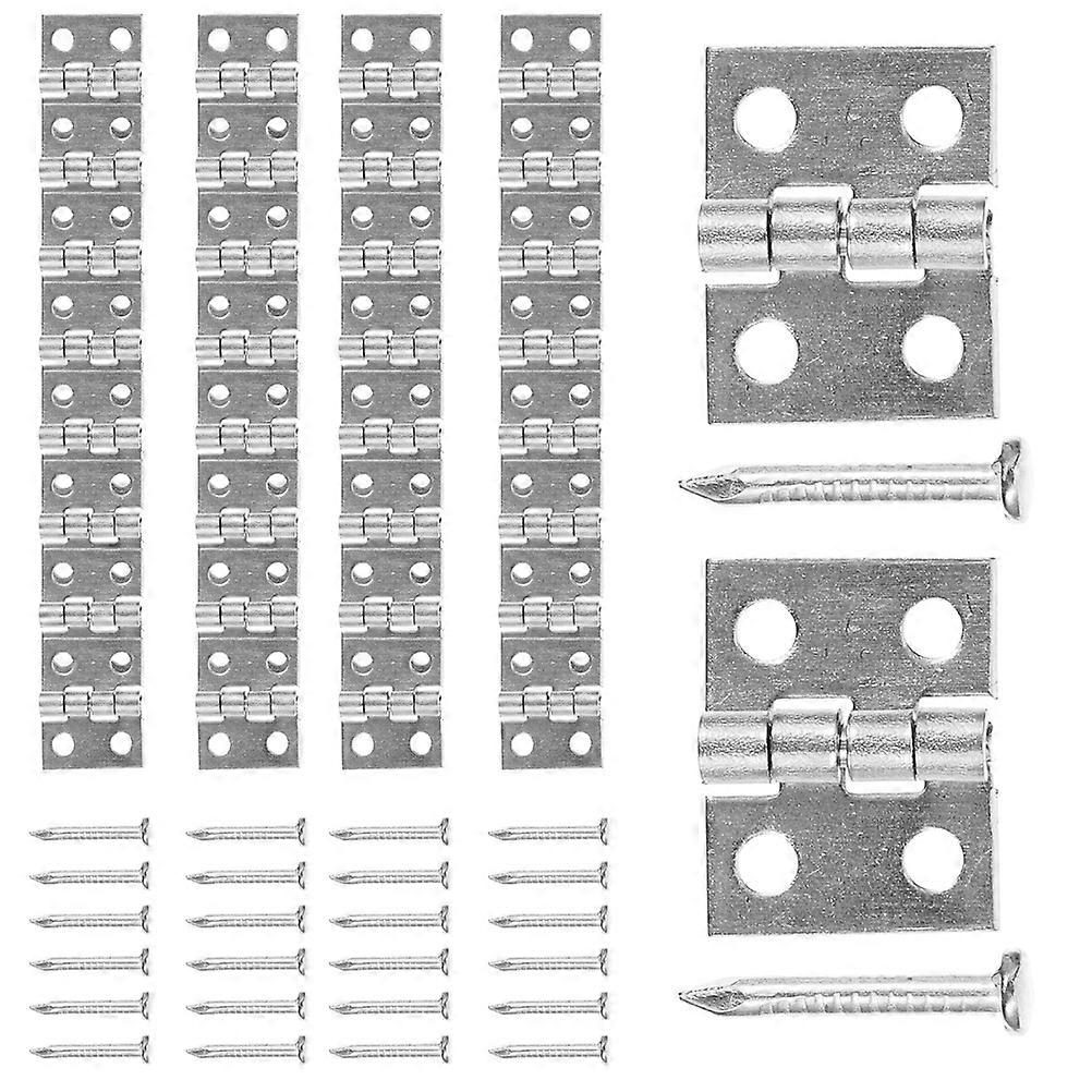 75Pcs Folding Flip Hinge Mini Hinge Jewelry Box Hinge Miniature Hinge Practical Small Hinge