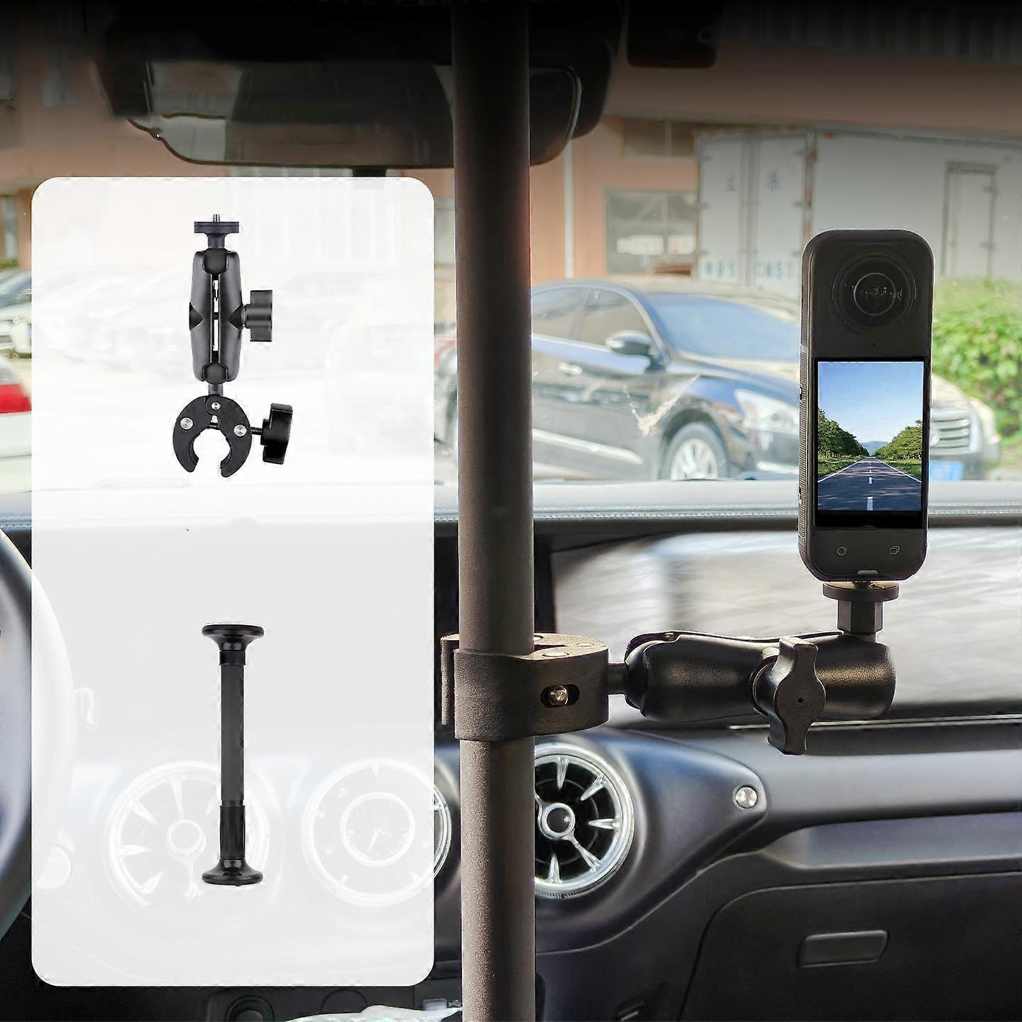 In-Car Stand Pole Basic 2 in 1 Set with Crab Clip