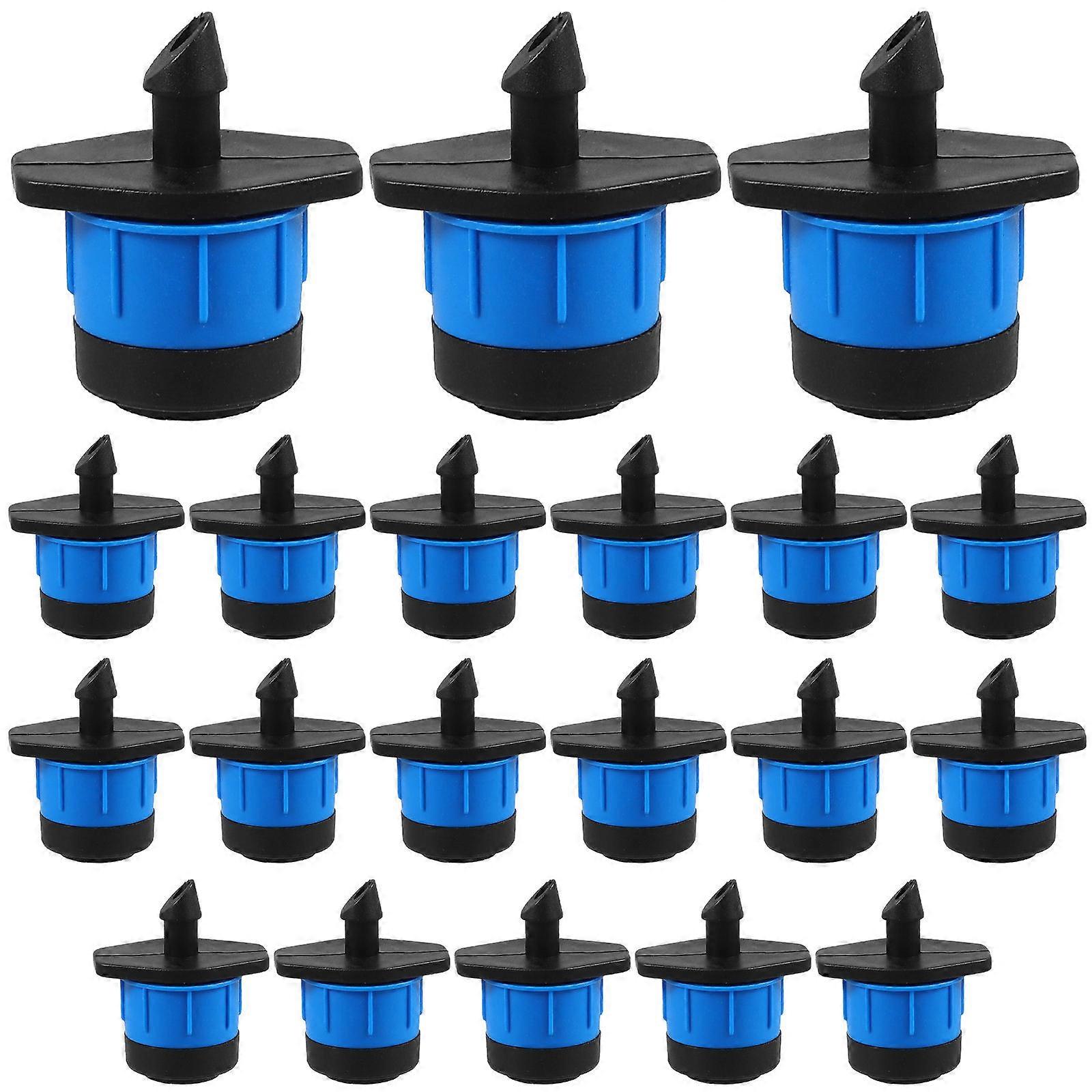 Adjustable Drip Irrigation Emitters Water Control Emitters Black 20Pcs Set
