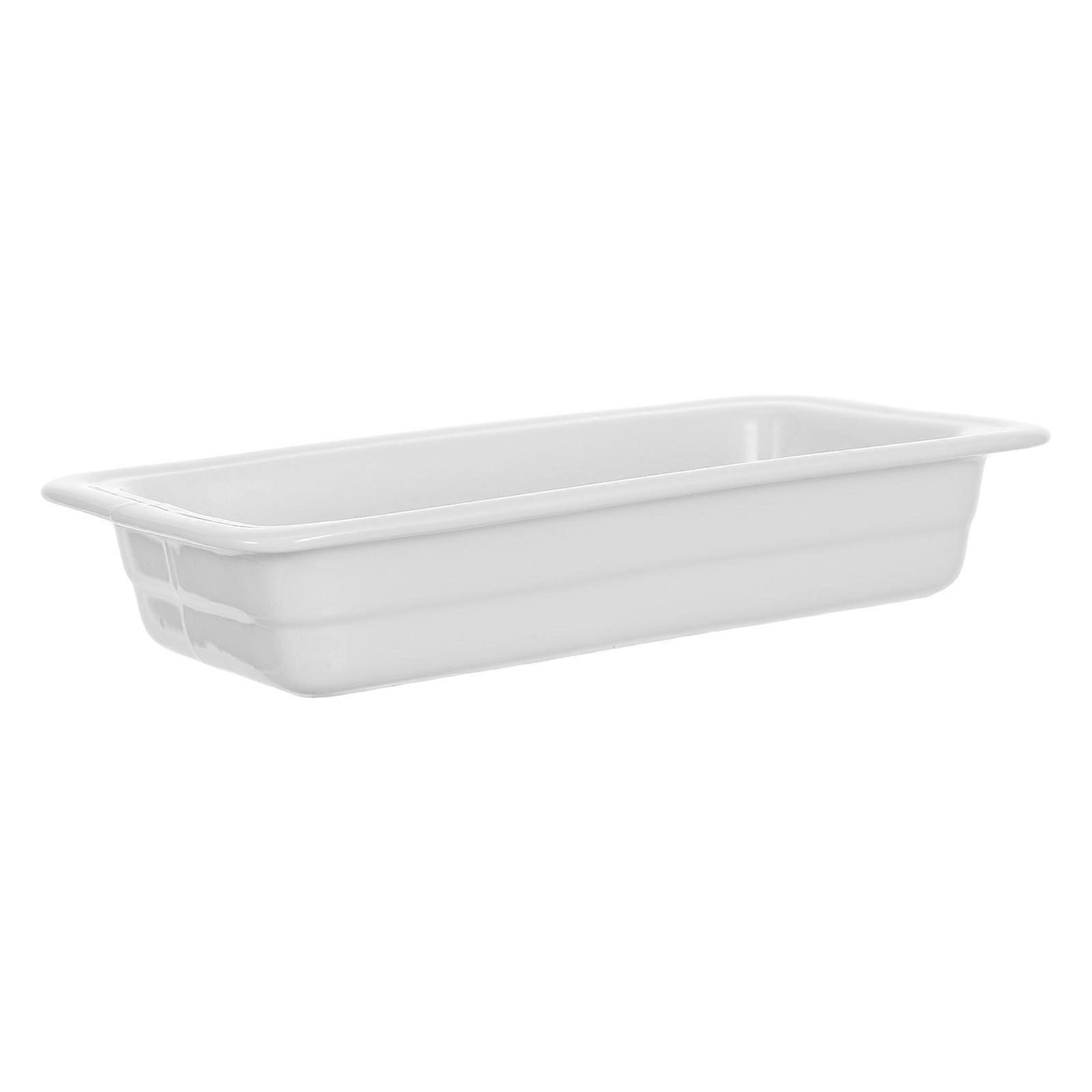Buffet Ceramic Platter for Serving with Food Warmer Tray