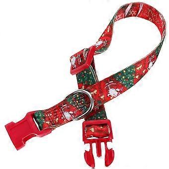 Coleira de Natal ajustável para cães de pequeno porte, conjunto com 2 unidades, ideal para as festas de fim de ano.