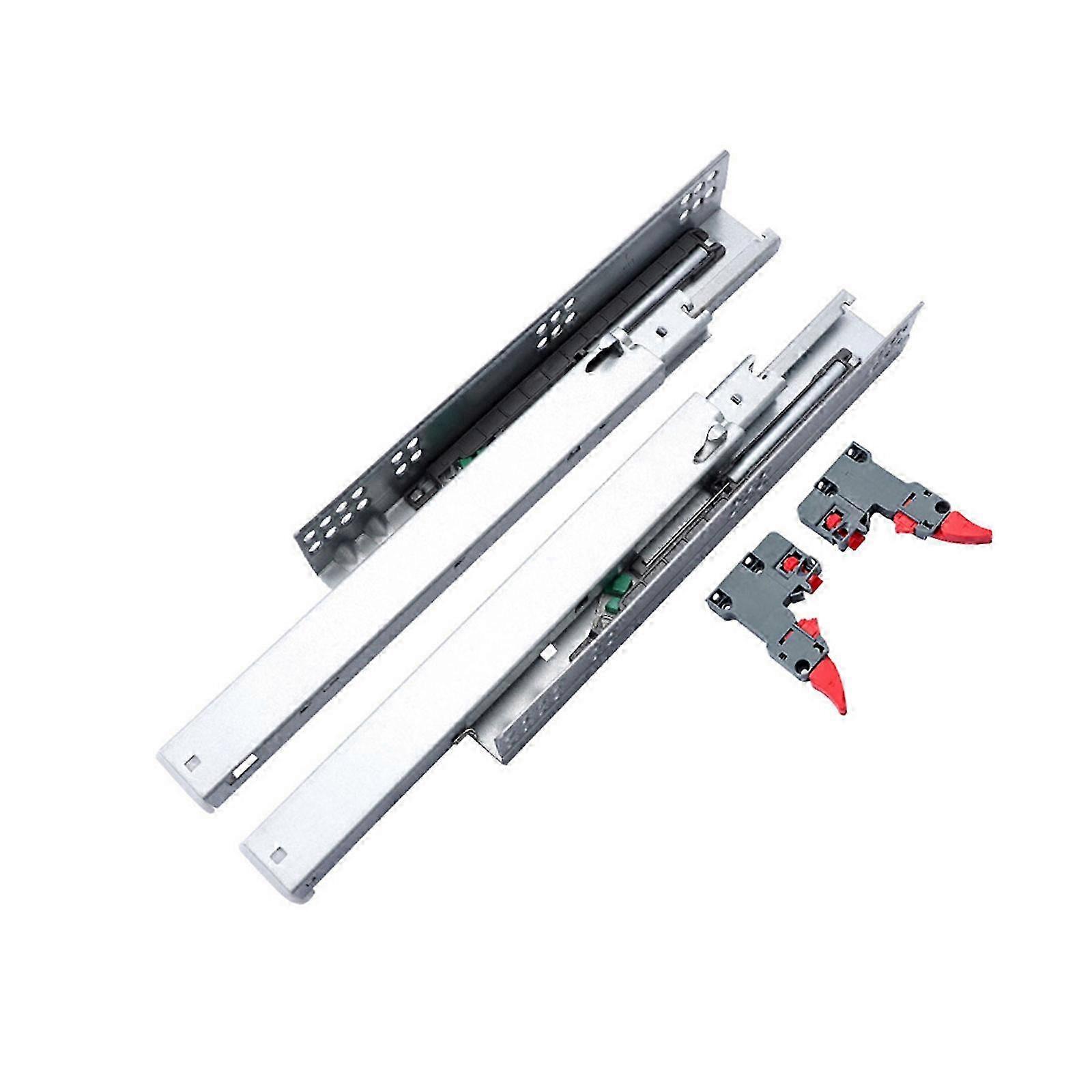 Full Extension Undermount Drawer Slides Multiple Size Soft Close Concealed Bottom Mount with Locking Devices for Kit