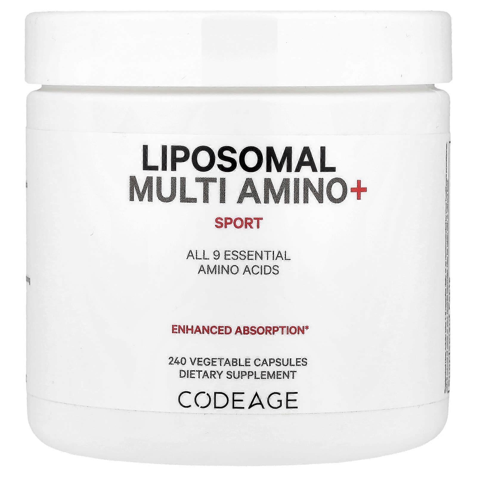Codeage, Liposomal Multi Amino+, Sport, 240 Vegetable Capsules