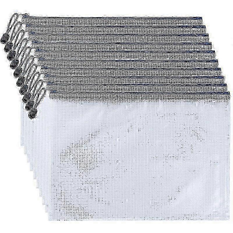 A4 Plastic Zipper Document Folder with Secure File Wallet for Office & School Organization