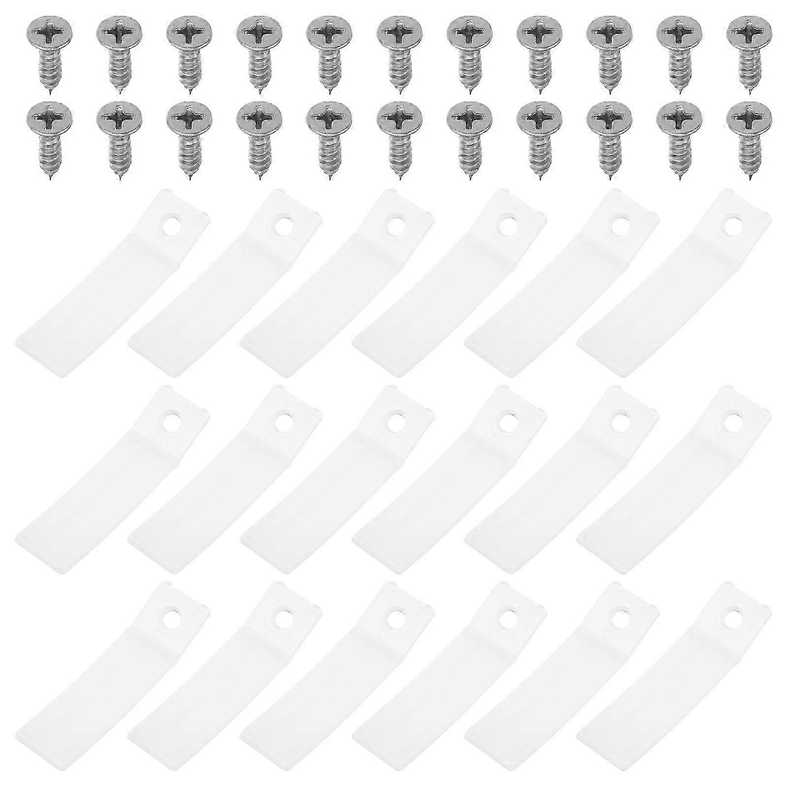 Transparent Plastic Drawer Stoppers for Drawer Non Slip Function 40Sets