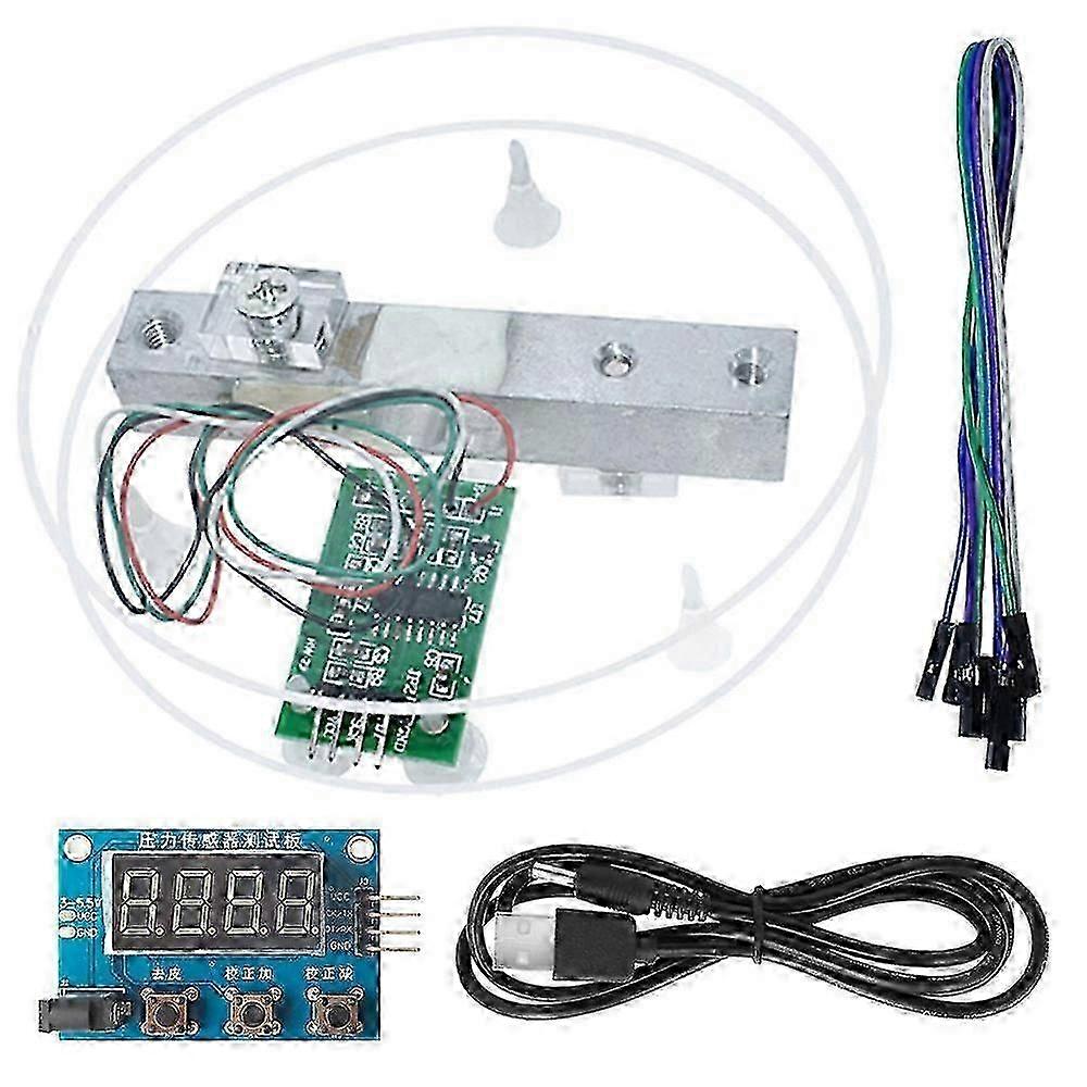 HX711 Weight Sensor Module Kit Digital Load Cell Weight Sensor A/D Module 5KG Scale for , Scale Display Module
