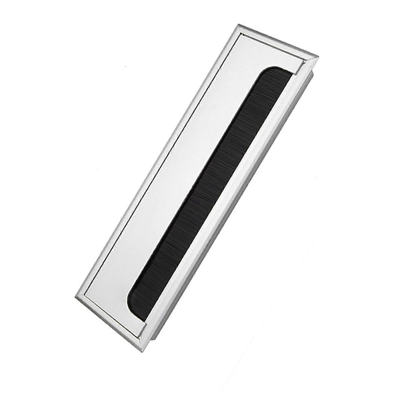 Square Aluminium Desk Computer Wire Cable Tidy Outlet Insert Hole Top Cover(Large)
