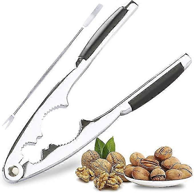 Nutcracker, Metal Nutcracker Nutcracker, Multifunction Nutcracker with Non-Slip Handle, for Walnuts
