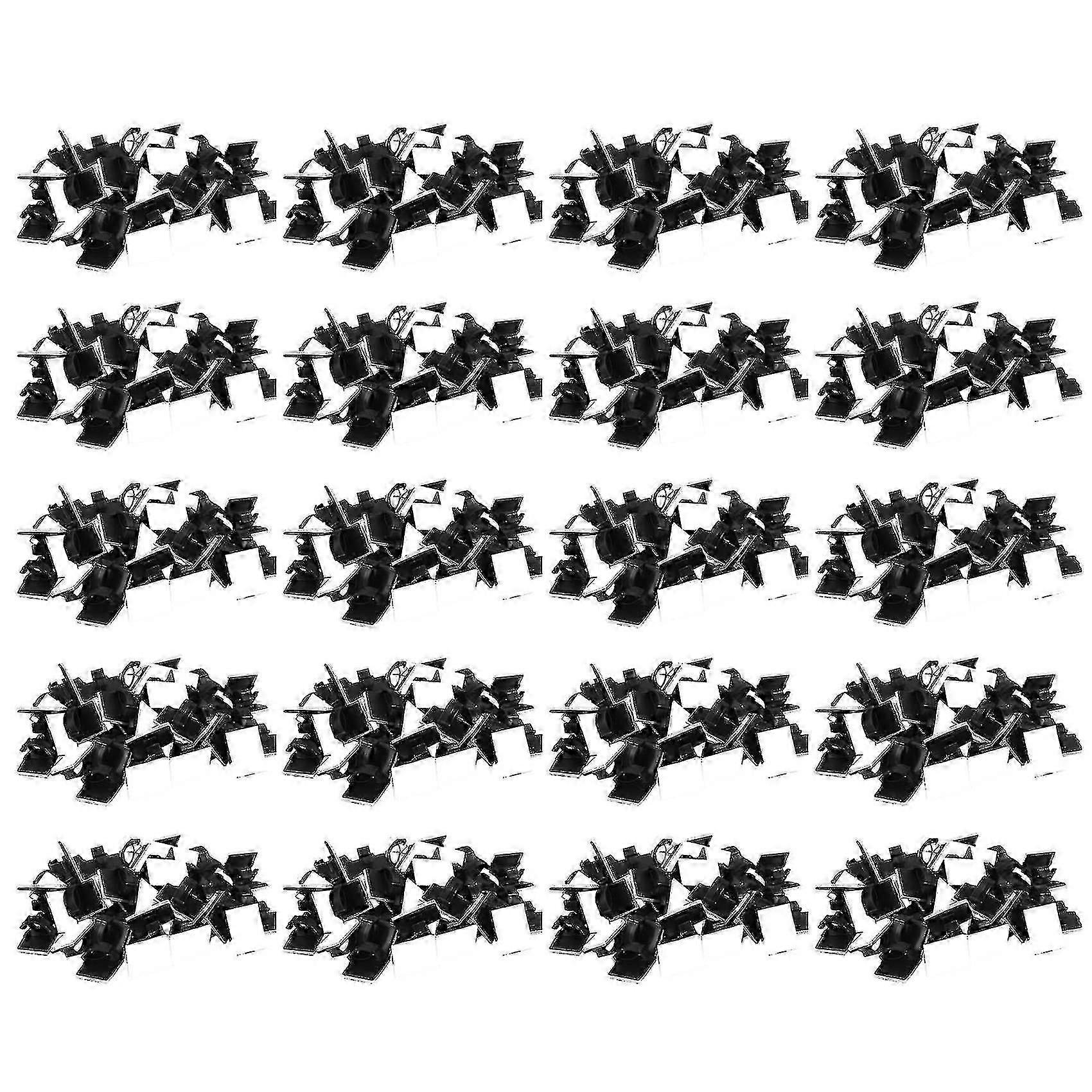 1000 Pcs. Self Adhesive Cable Clamp Plastic Rectangular Cable Clips Cable Tie Cable Wire Management