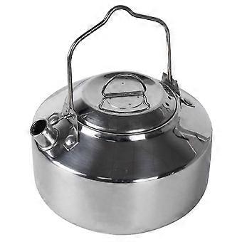 Stainless Steel Camping Kettle for Hiking Backpacking Picnics, Durable Stovetop Outdoor Teapot