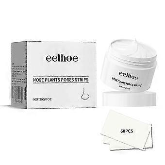 EELHOE Blackhead Cleansing Cream Pore Strips - Remove Blackheads, Acne, Keratin, Shrink Pores, Aloe Vera & Hyaluronic Acid, Tear Off Nose Patch for Sm