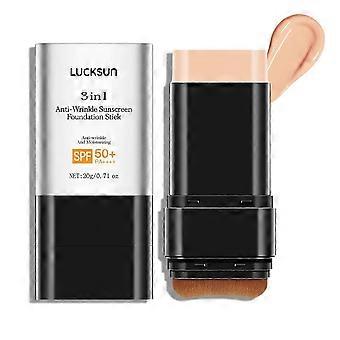Triple Function Sunscreen Foundation Stick, Mild Smooth Hydrating Face Concealer Stick For Daily Makeup
