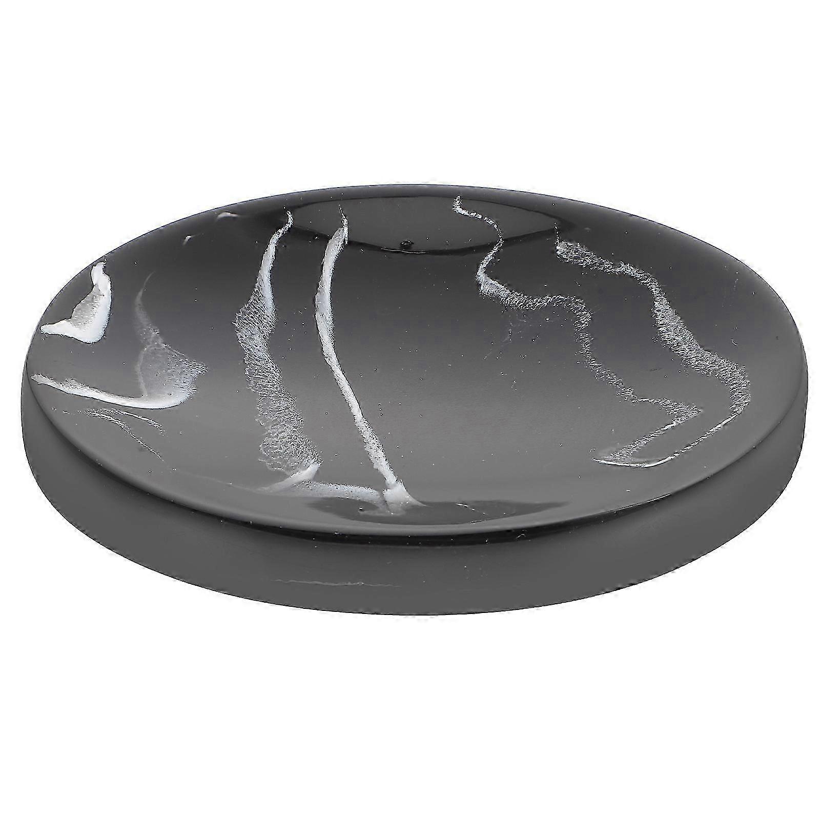 Household Marble Pattern Resin Soap Holder 2Pcs Soap Storage Dish