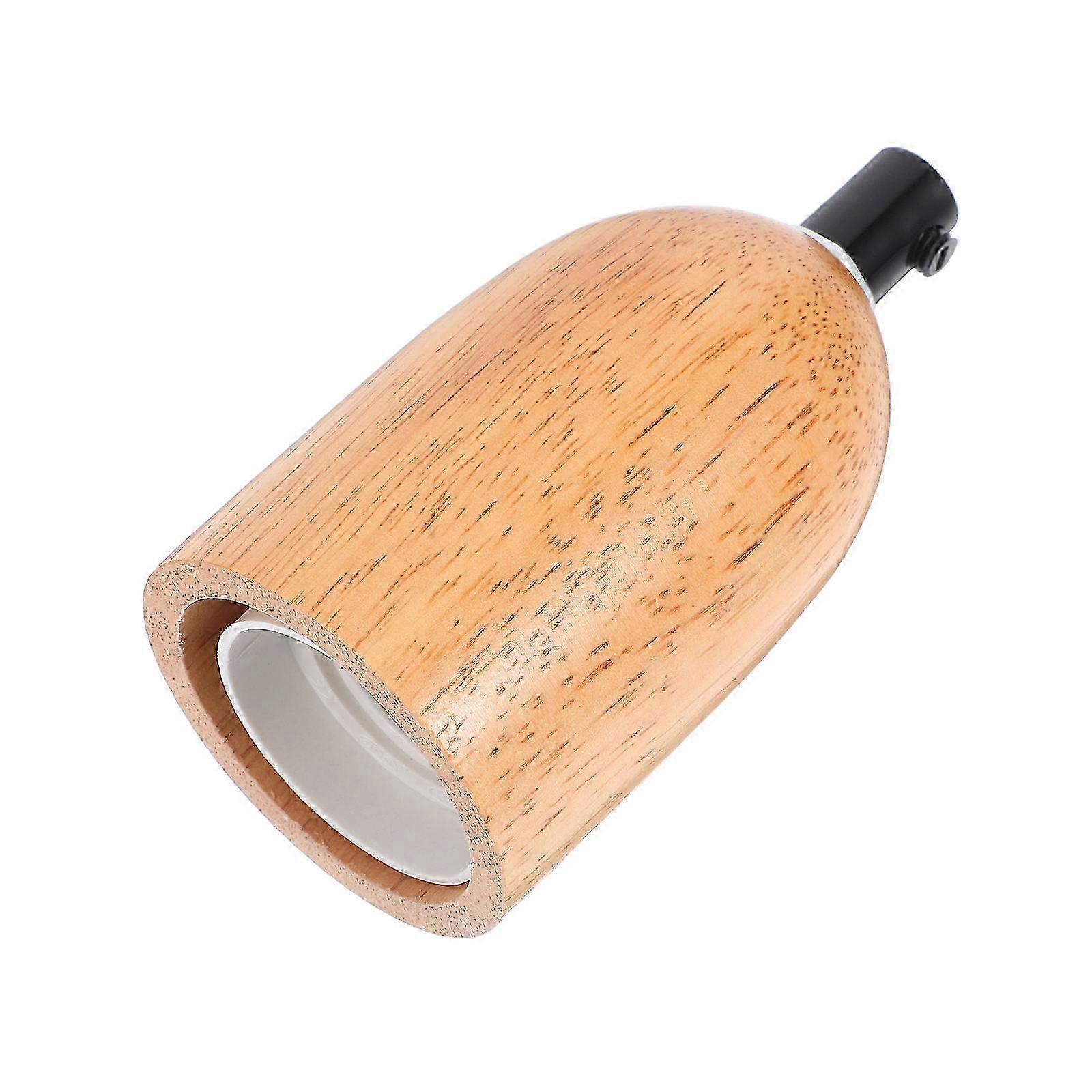 Wooden Lamp Holder E27 Socket Bulb Base for DIY Lamp Use