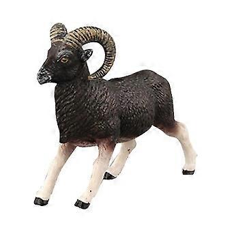 Children Kids Statue African Wild Animal Model Plastic Lifelike Simulated Toy(Argali)-cr
