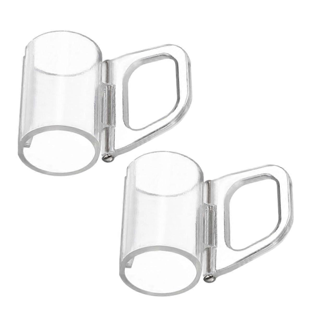 Cordless Roller Shade Pulls 2pcs Clear Plastic Handles for Window Blinds Easy Hand Installation