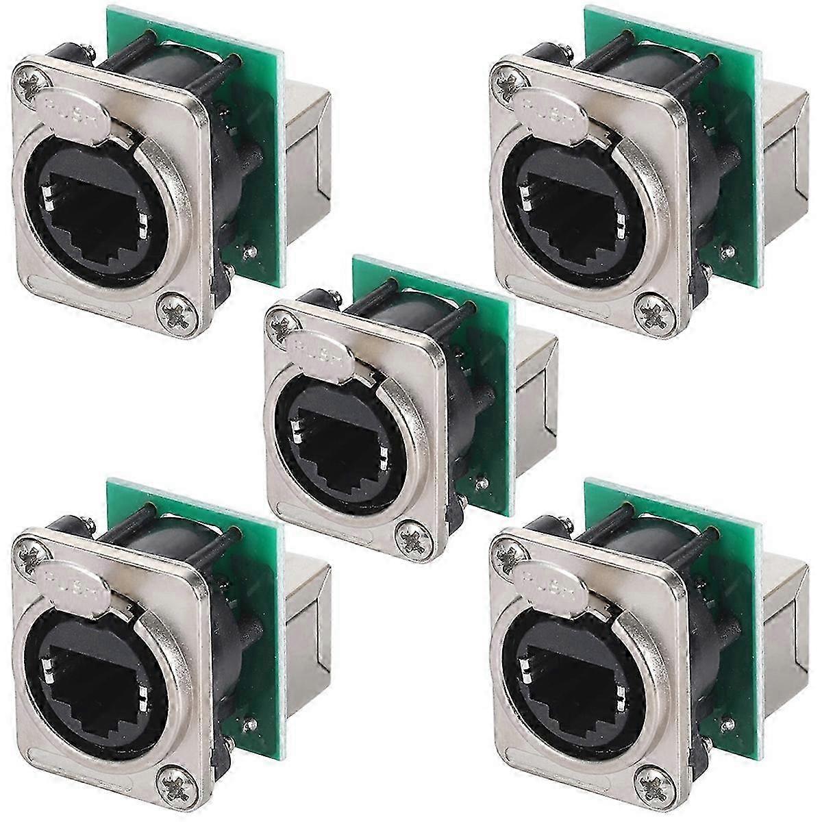 Ethercon Rj45 Chassis Socket,D-N8FDP RJ45 Feed/Pass Panel Mount Jack