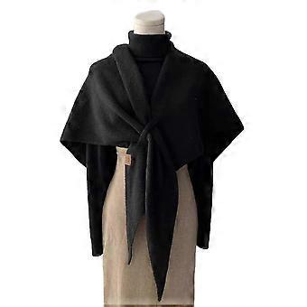 Knitted Shawl Scarf Women Solid Color Soft Warm Cardigan Cape Texture Winter Wear