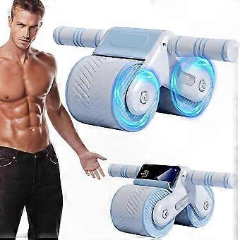 Équipement de fitness de force de base à usage domestique, outil d’entraînement de roue abdominale à rebond automatique