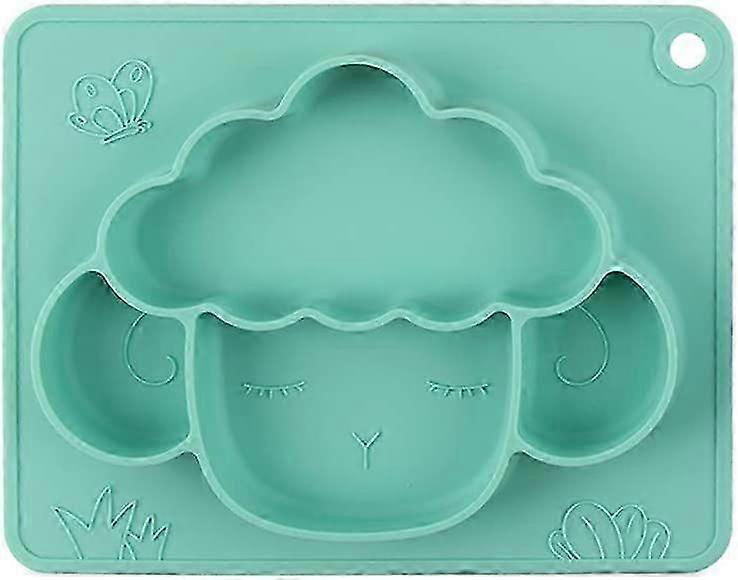 Stable Lamb-Shaped Toddler Silicone Plate