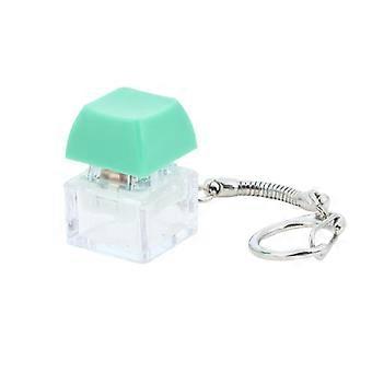 Mini tastiera meccanica antistress portachiavi, giocattolo a clic portatile con sensore di pressione delle dita, ciondolo per portachiavi, decorazione per borsa