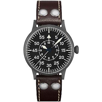 Laco braunschweig Watch for Unisex Analog Mechanical Manual-wound with Cowhide Bracelet 861737