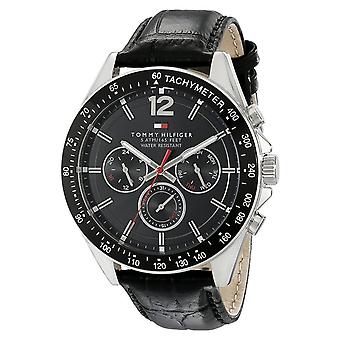 Tommy hilfiger luke Quartz Analog Man Watch avec Cowhide Bracelet 1791117