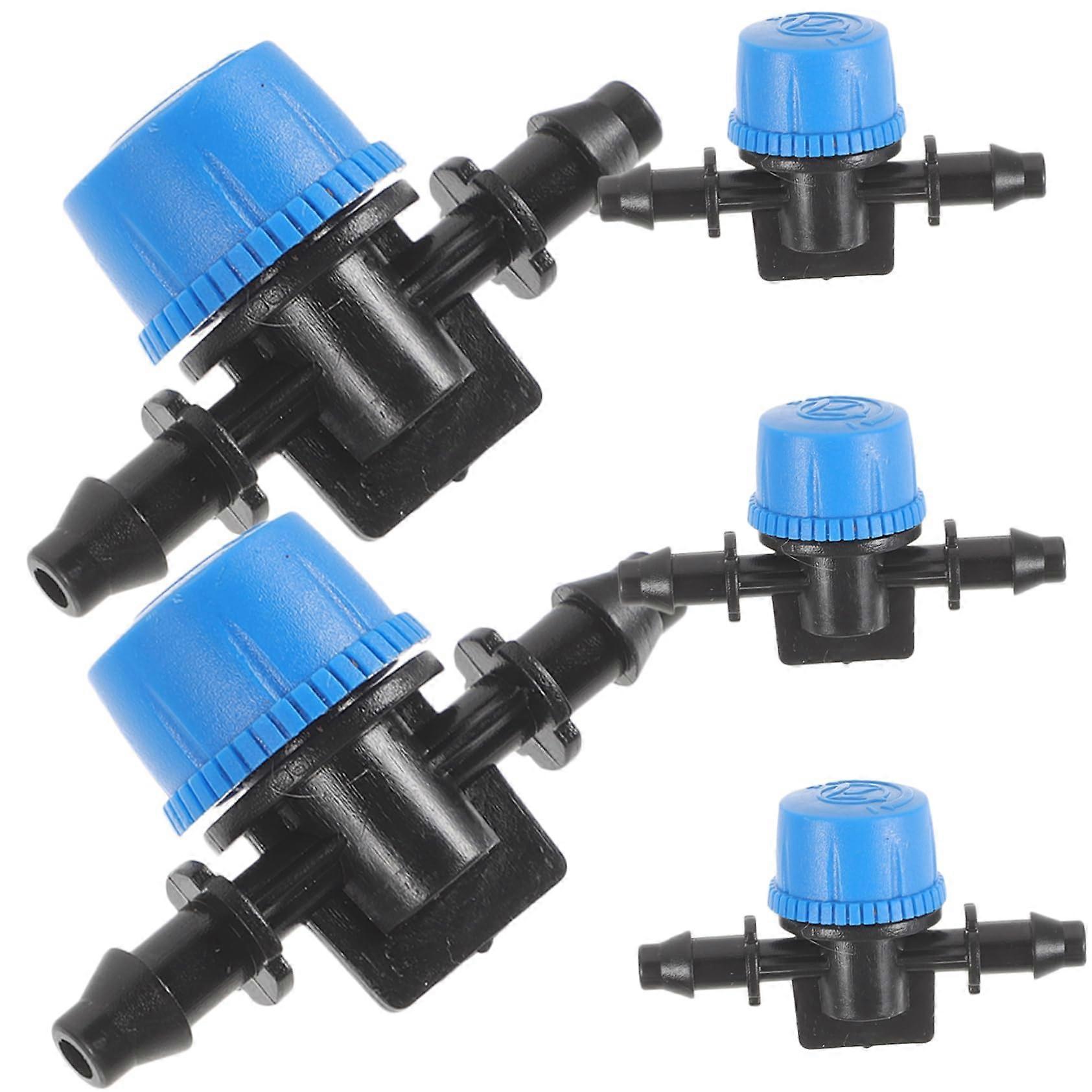 5 Pack 4/7mm Drip Irrigation Shut Off Valve, Precise Flow Control, LeakResistant, Easy Installation