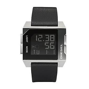 Diesel men Quartz Digital Men's Watch with Cowhide Bracelet DZ7171