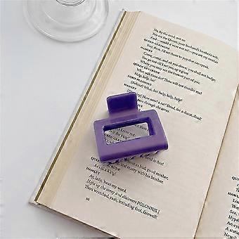 Medium Hair Claw Clips Hair Styling Accessories Rectangle Claw Clips compatible with Women GirlsDeep Purple