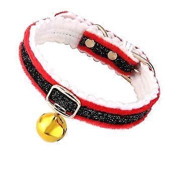 Christmas Pet Collar Red Bell Collar for 3Pcs Dog Cat Decor