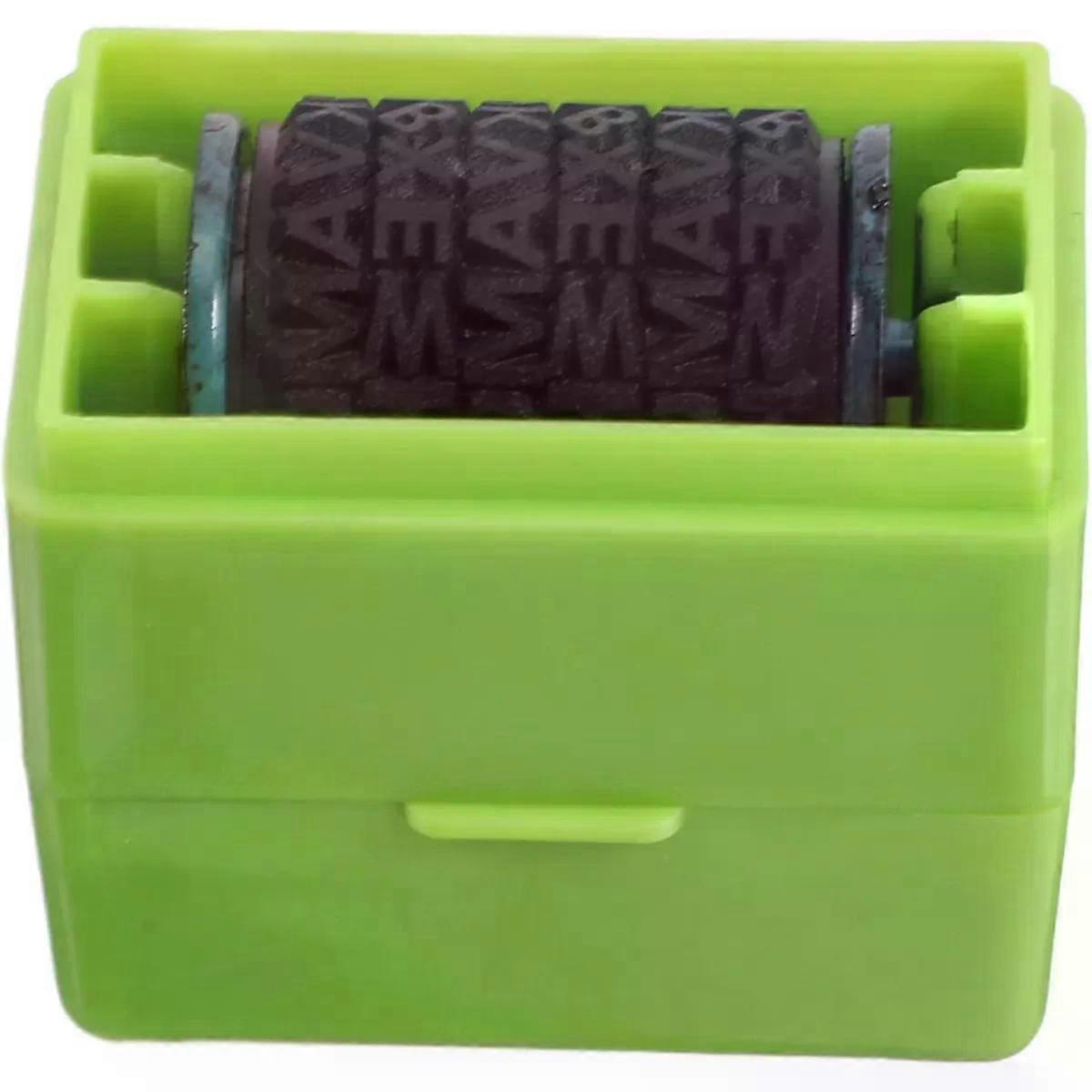 Green Privacy Roller Stamp for Mailing Labels and Contracts