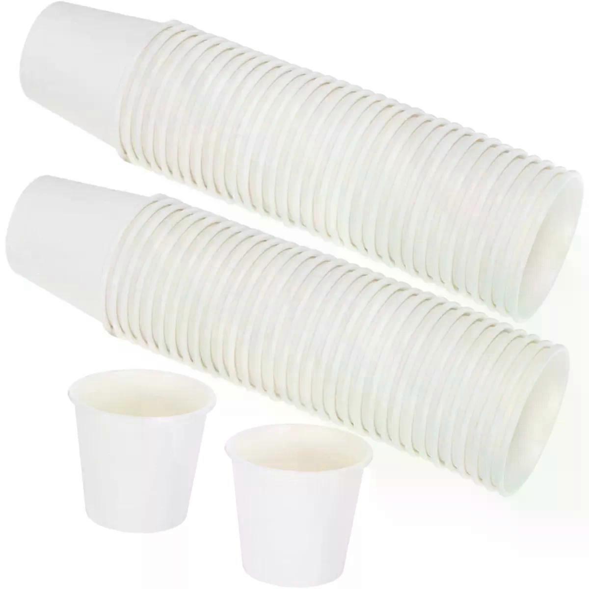 Paper Sample Cups 200 Count 30ml White for Tastings